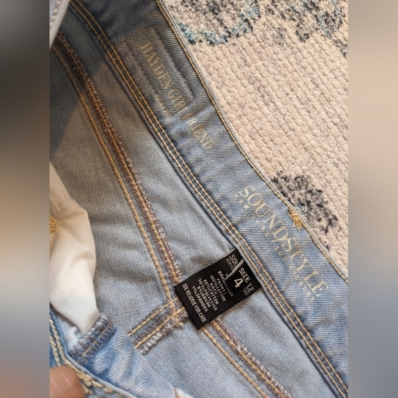 Sound/Style dissestresed comfort stretch Mide rise blue jeans size 4 - Picture 6 of 6